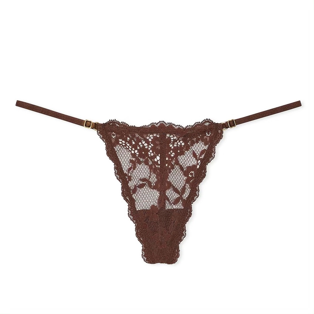 Victoria's Secret Dream Angels Panties - Lace Adjustable V-String Panty Sz S NWT
